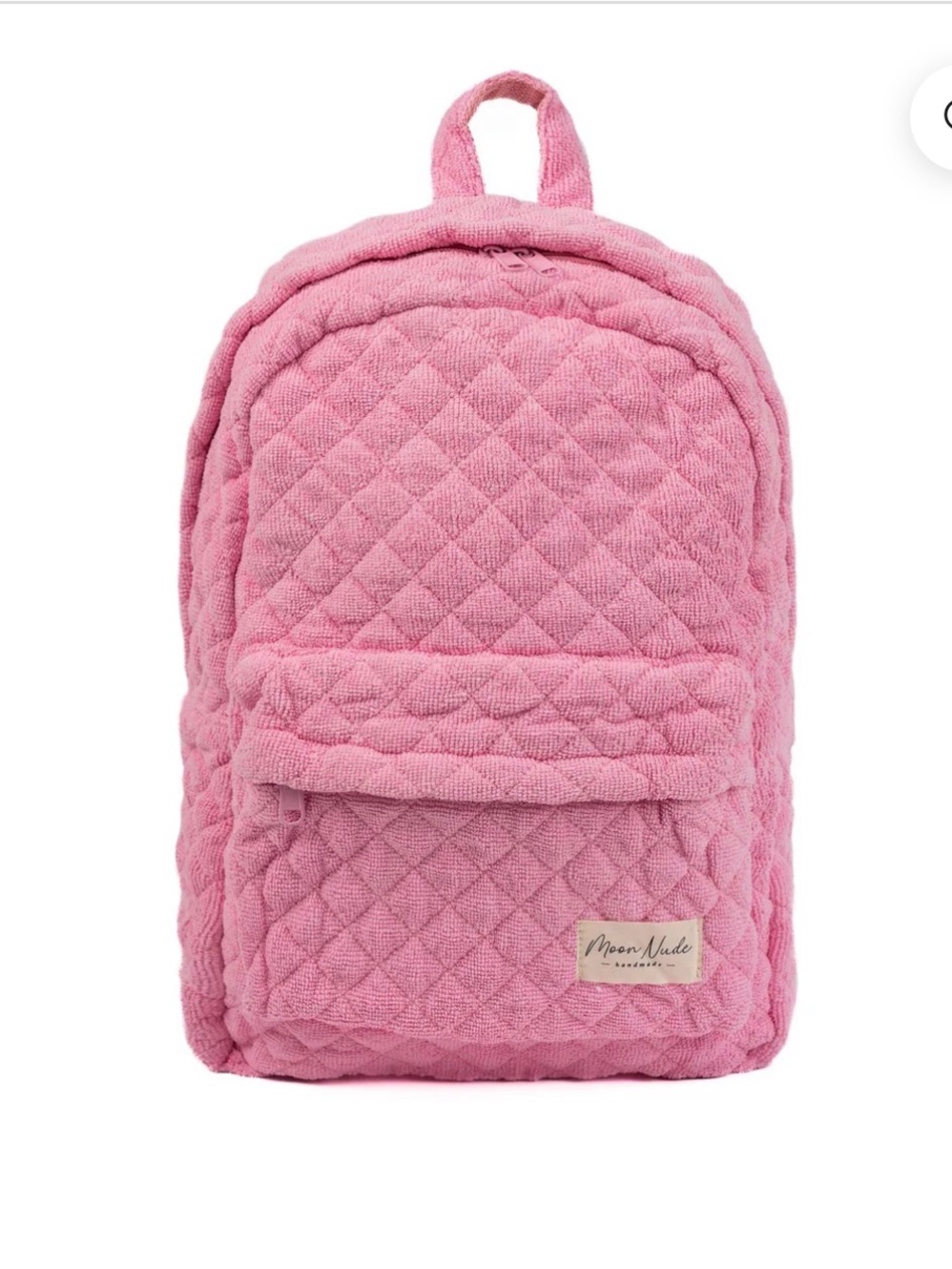 New Mood nude Terry Pink Quilted Backpack